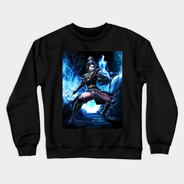 Blue fire queen Crewneck Sweatshirt by mcashe_art